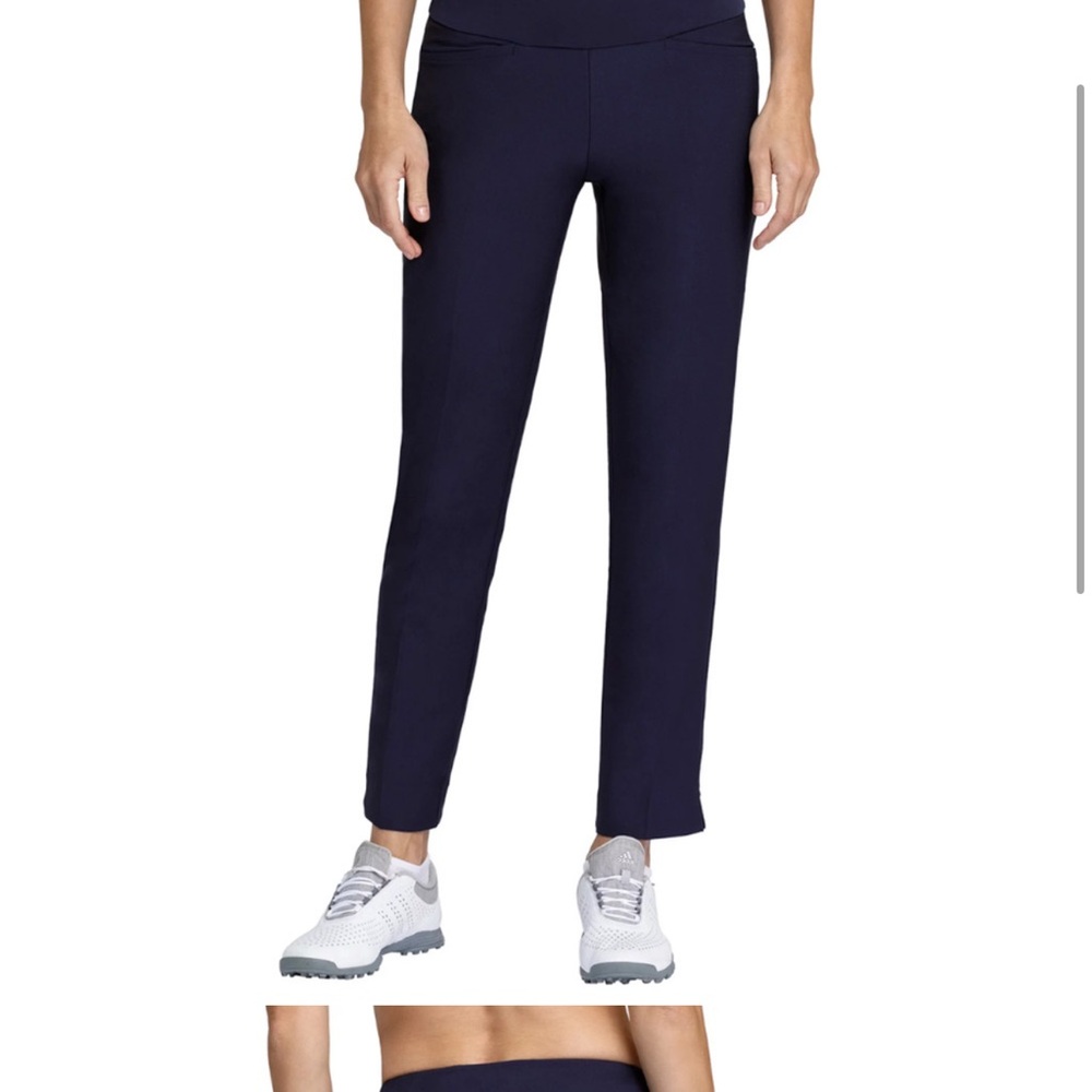 Tail Pants Womens Size 16 Blue Pull On Straight Leg Ankle Golf Pockets Stretch